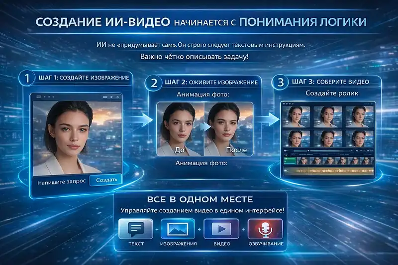 Создание ии-видео с помощью нейросети