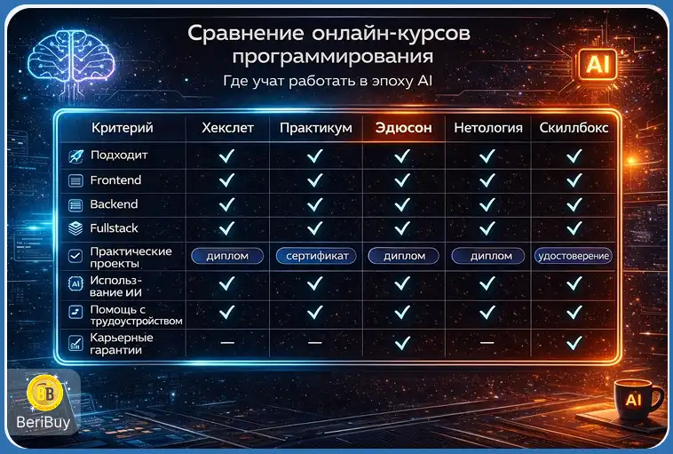 Востребованные онлайн-школы программирования