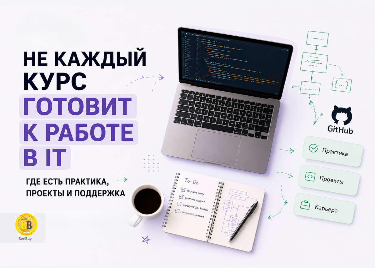 Где реально учат работать в IT: практика, GitHub и AI в онлайн-школах